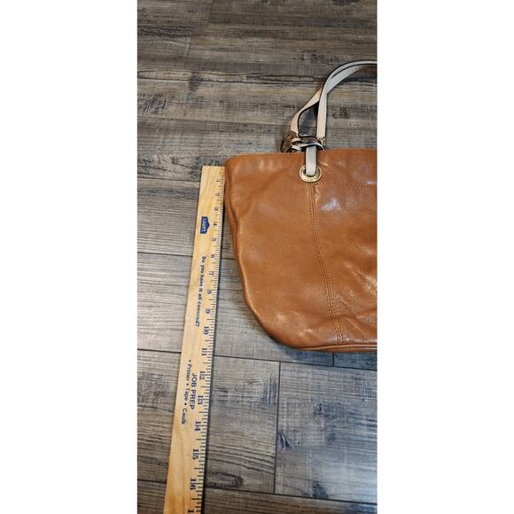 Michael Kors Brown Soft Leather Purse 1 Spot Inside And Strap Worn See Pics. Y - Picture 7 of 9